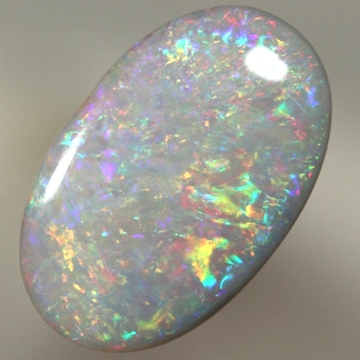 SOLID SEMI BLACK OPAL Sparkling bright multicolour